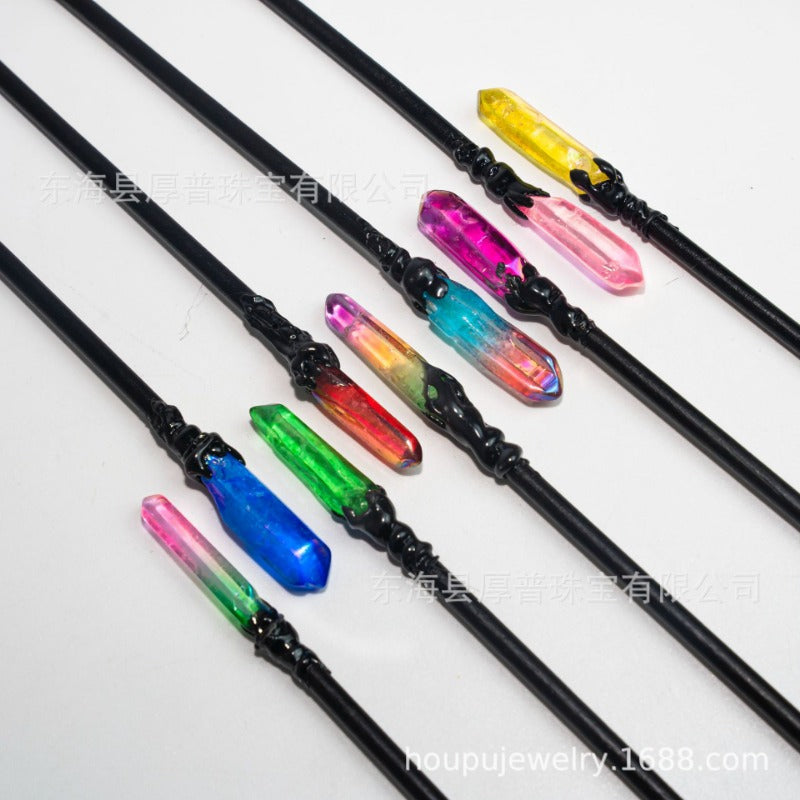 Wholesale Natural Crystal Column Ancient Style New Chinese Style Simple Hairpin